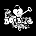 The Ex-Bombers lock and key logo with tagline of "Thee Sinister Psychedelic Duo."